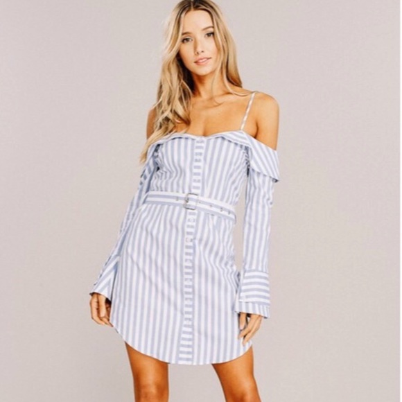 Striped Shirt Dress - Picture 4 of 8